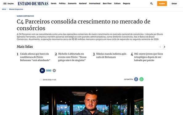 C4 Parceiros consolida crescimento no mercado de consórcios