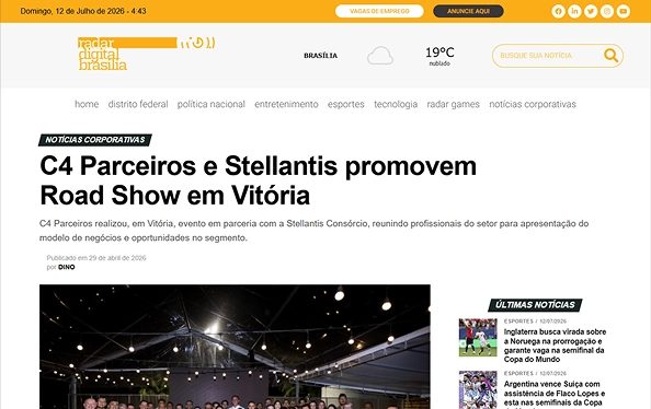 C4 Parceiros e Stellantis promovem Road Show em Vitória
