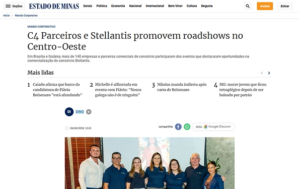 C4 Parceiros e Stellantis promovem roadshows no Centro-Oeste